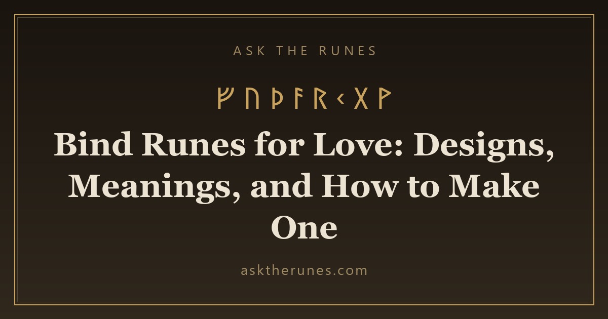 Bind Runes for Love: Designs, Meanings, and How to Make One - Ask the Runes