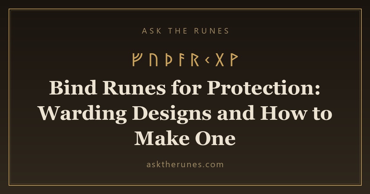 Bind Runes for Protection: Warding Designs and How to Make One - Ask the Runes