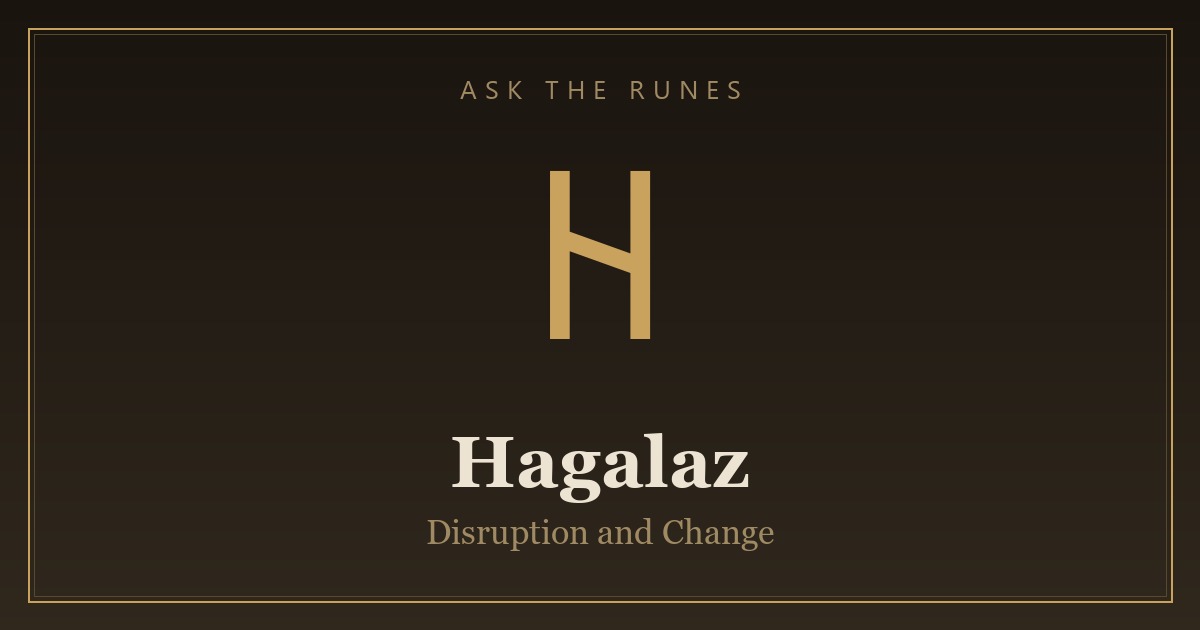 Hagalaz rune (ᚺ) - Ask the Runes