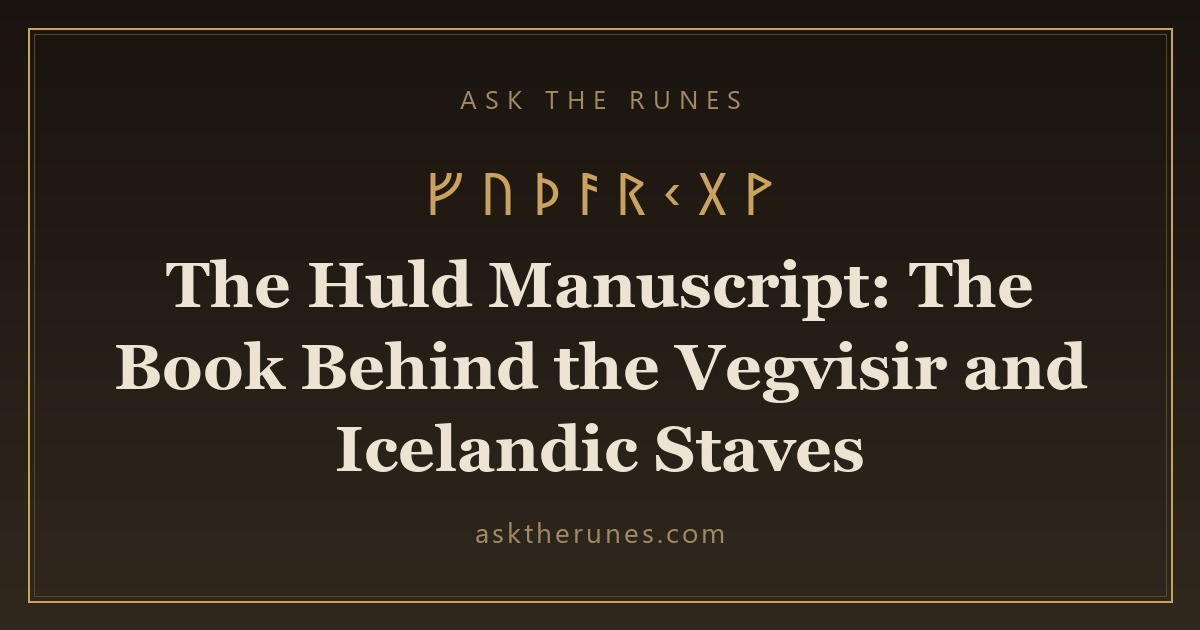 The Huld Manuscript: The Book Behind the Vegvisir and Icelandic Staves - Ask the Runes