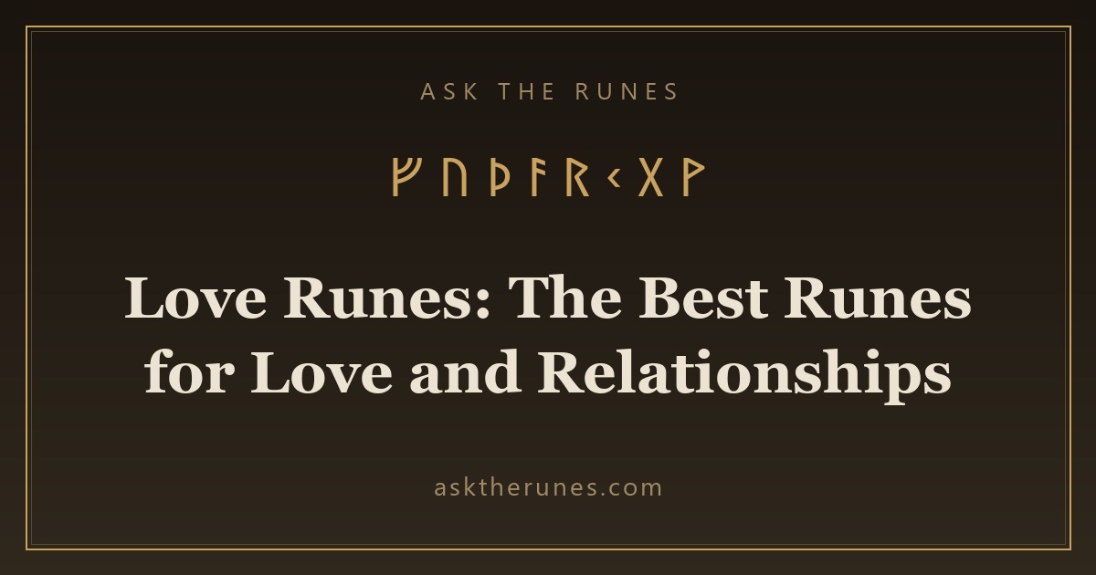 Love Runes: The Best Runes for Love and Relationships - Ask the Runes