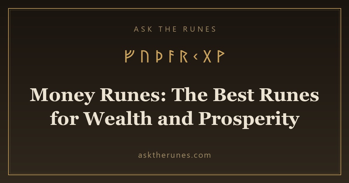 Money Runes: The Best Runes for Wealth and Prosperity - Ask the Runes