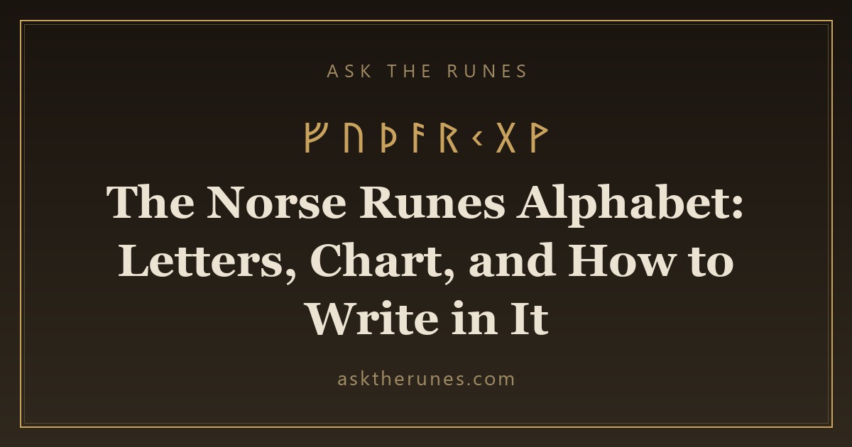 The Norse Runes Alphabet: Letters, Chart, and How to Write in It - Ask the Runes