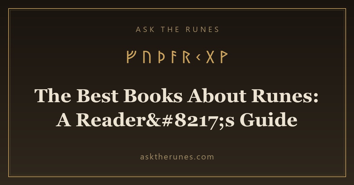 The Best Books About Runes: A Reader’s Guide - Ask the Runes
