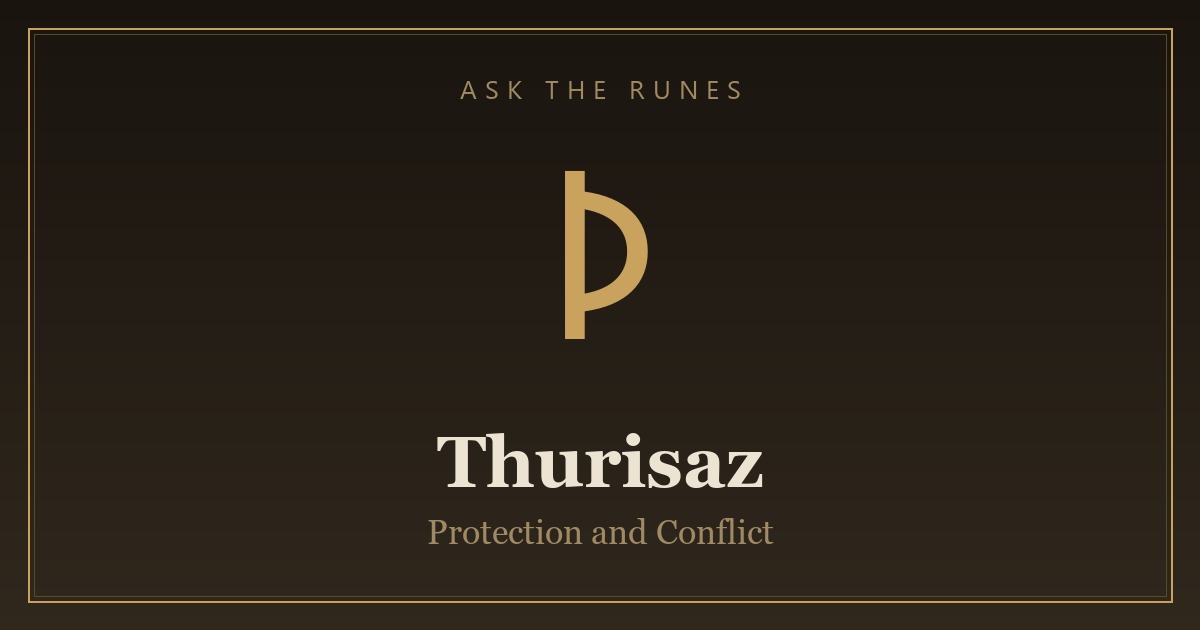 Thurisaz rune (ᚦ) - Ask the Runes